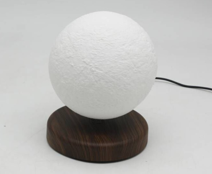 360 rotating round base magnetic levitation floating bottom 5inch moon lamp night lighting for gift christmas