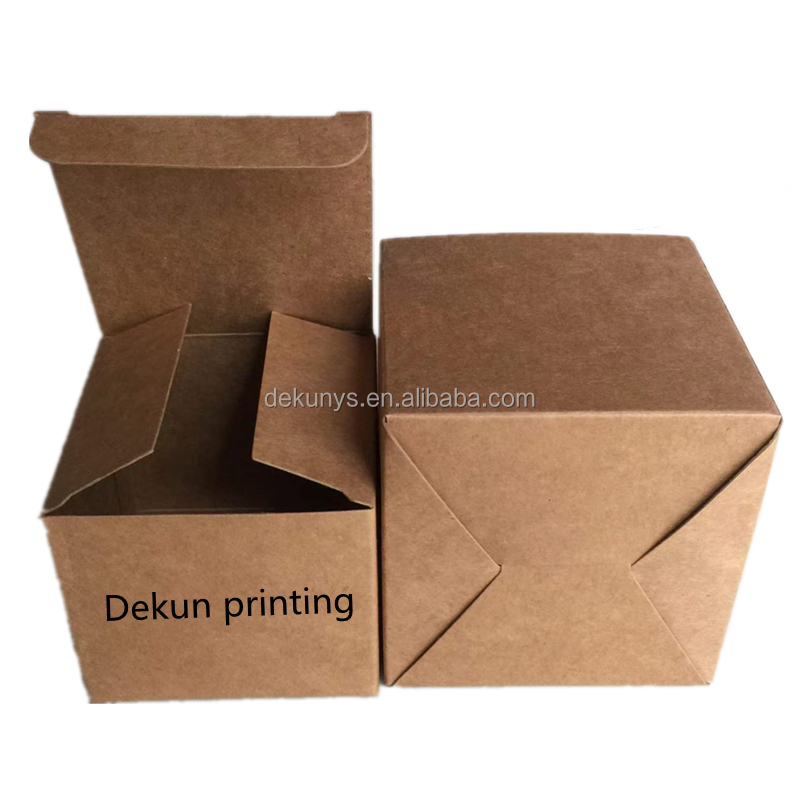 Eco Friendly Recycled Paper Kraft Packaging Box Custom Logo Printing