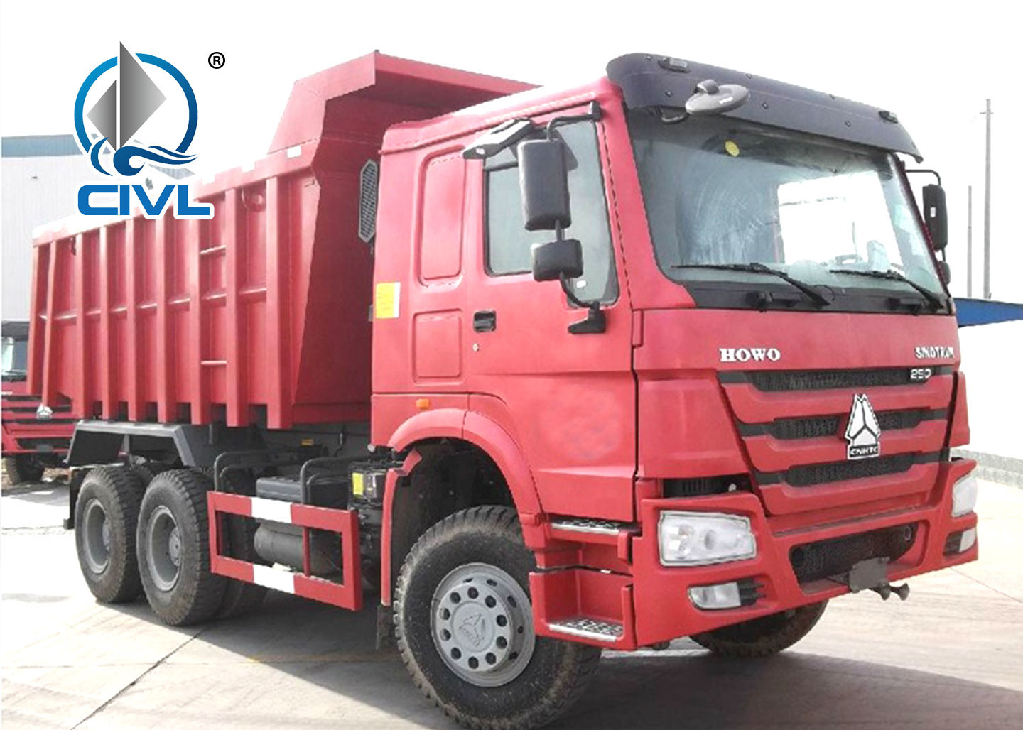 50Ton Heavy Duty Dump Truck 371hp Tipper Truck Container euro II/III Engine Thickness Bottom 10mm Side 8mm