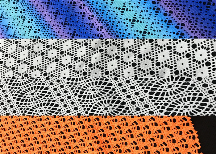 Uv Function Recycled Swimwear Knit Fabric Embossed Print Compression Lining