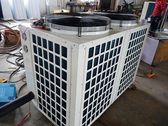 Refrigeration Condensing Unit Island Display Freezer With Night Curtain