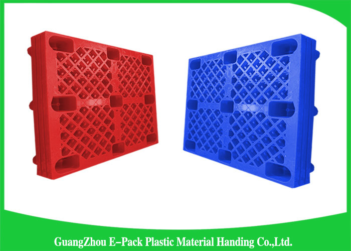 Ventilated Nestable Plastic Pallets Food Grade 1200 * 800 * 140mmWith Nine Feet