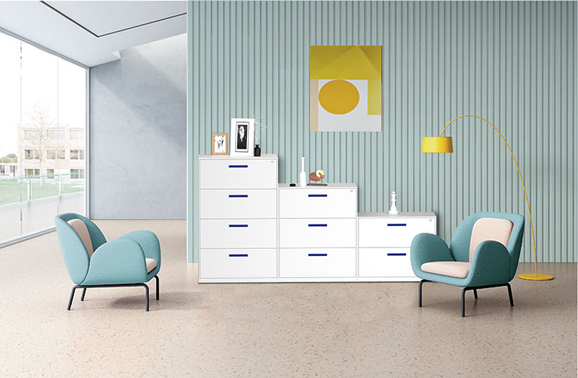 Cold Rolled Steel Office Filing Cabinet 0.6mm Thickness