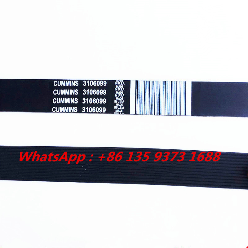 Hot Sell Cummins diesel engine parts Isx15 Qsx15 Diesel Engine Fan Drive 12pk Belt 3106099