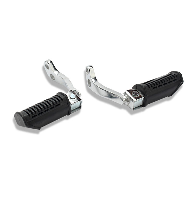 GN125 Motorcycle Front Footrest Parts Aluminum Rubber Wide Foot Pegs For Distribution