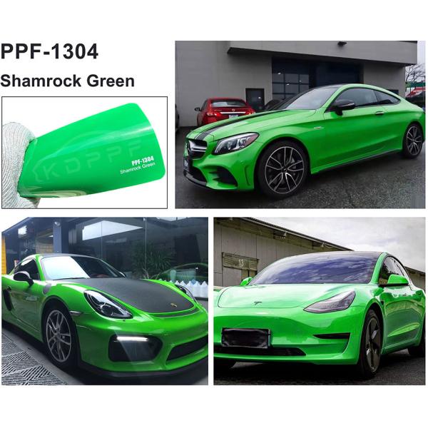 Shamrock Green 1.52x16m Color Paint Protection Film Self-Healing Color Changing