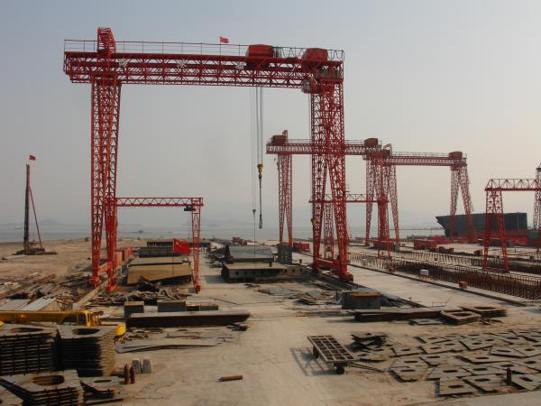 Hydraulic Motor Shipyard Cranes Electric Shipyard Gantry Deck Crane For Stock
