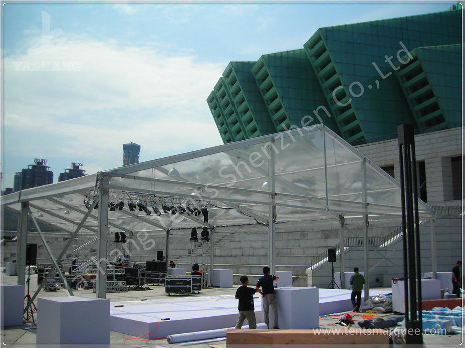 Professional 100 Seaters White Luxury Beach Wedding Marquee for Rent with Wind Resistance