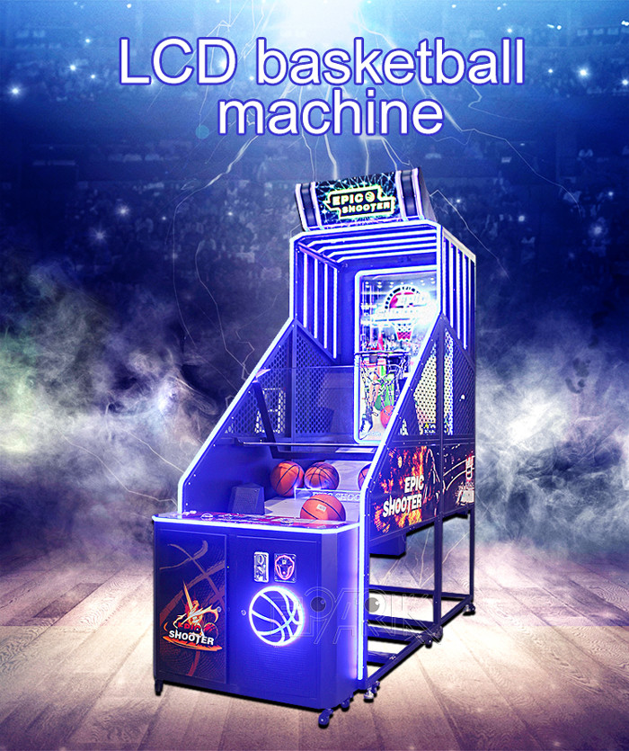 LED Epic Online Basketball Electric Arcade Machine 2 Player