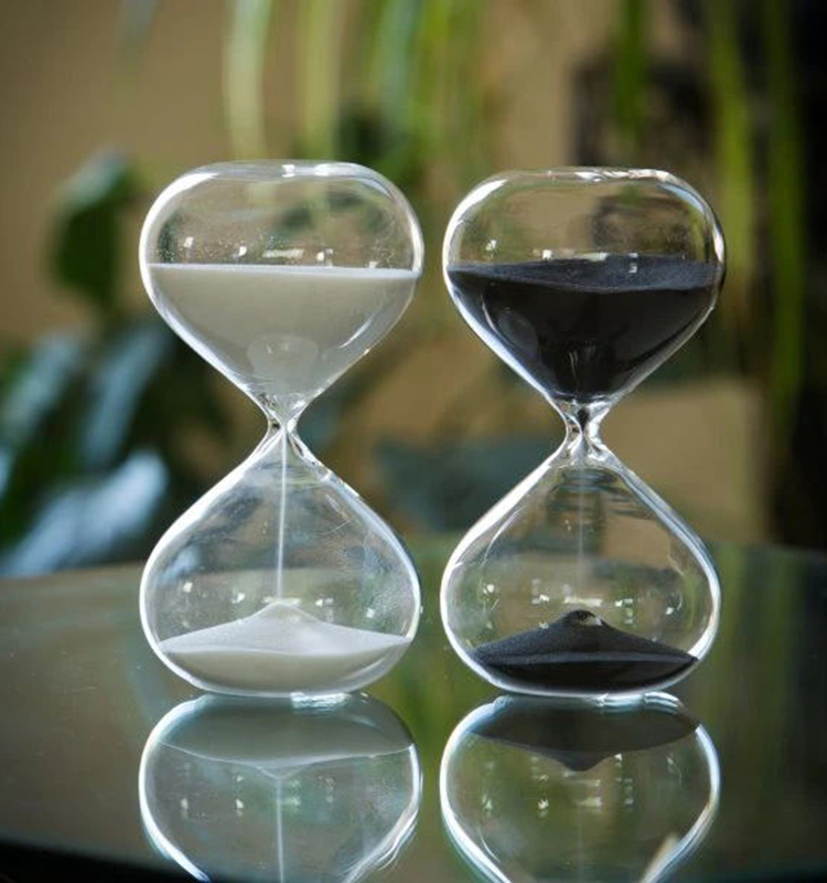 15 30 60 Minutes Glass Hourglass Sand Timer Size Customized