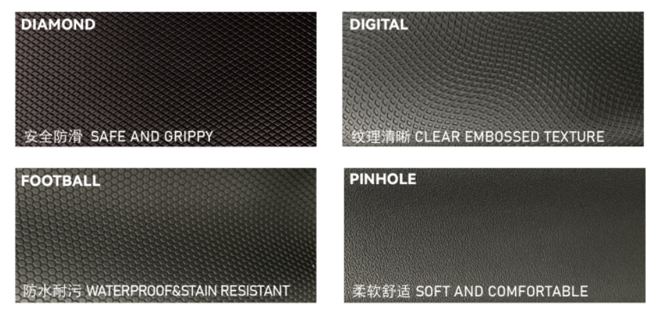 Premium PU Embossed Glove Leather Synthetic Leather For Sports Safety