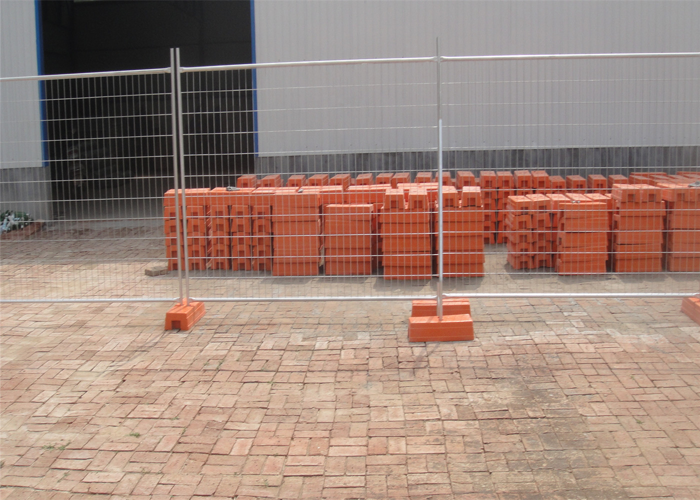 Hot Dipped Galvanized Construction Fence Panels Crowd Control Panels 22.00kg
