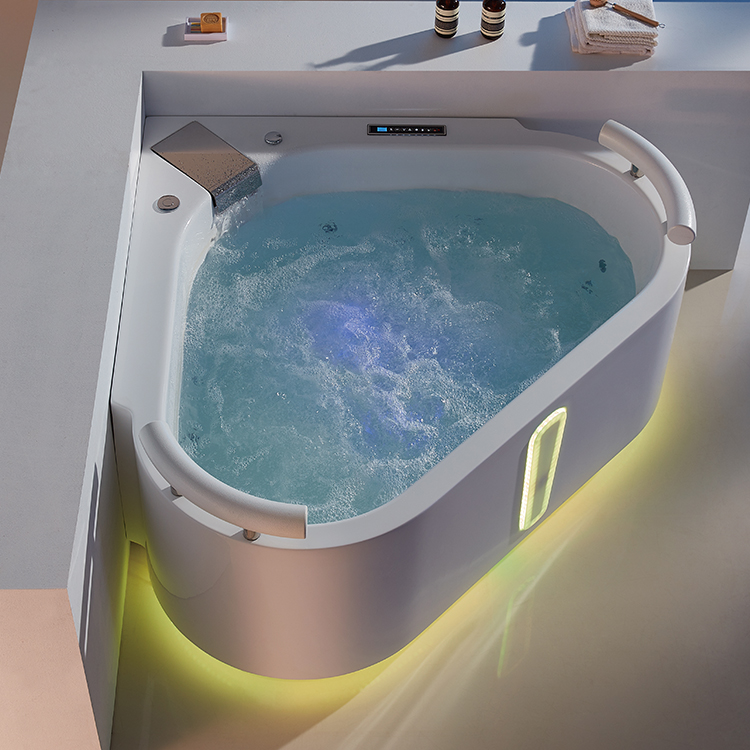 Heart Shaped Spas 2-Person Whirlpool Corner Bathtub 1800mm