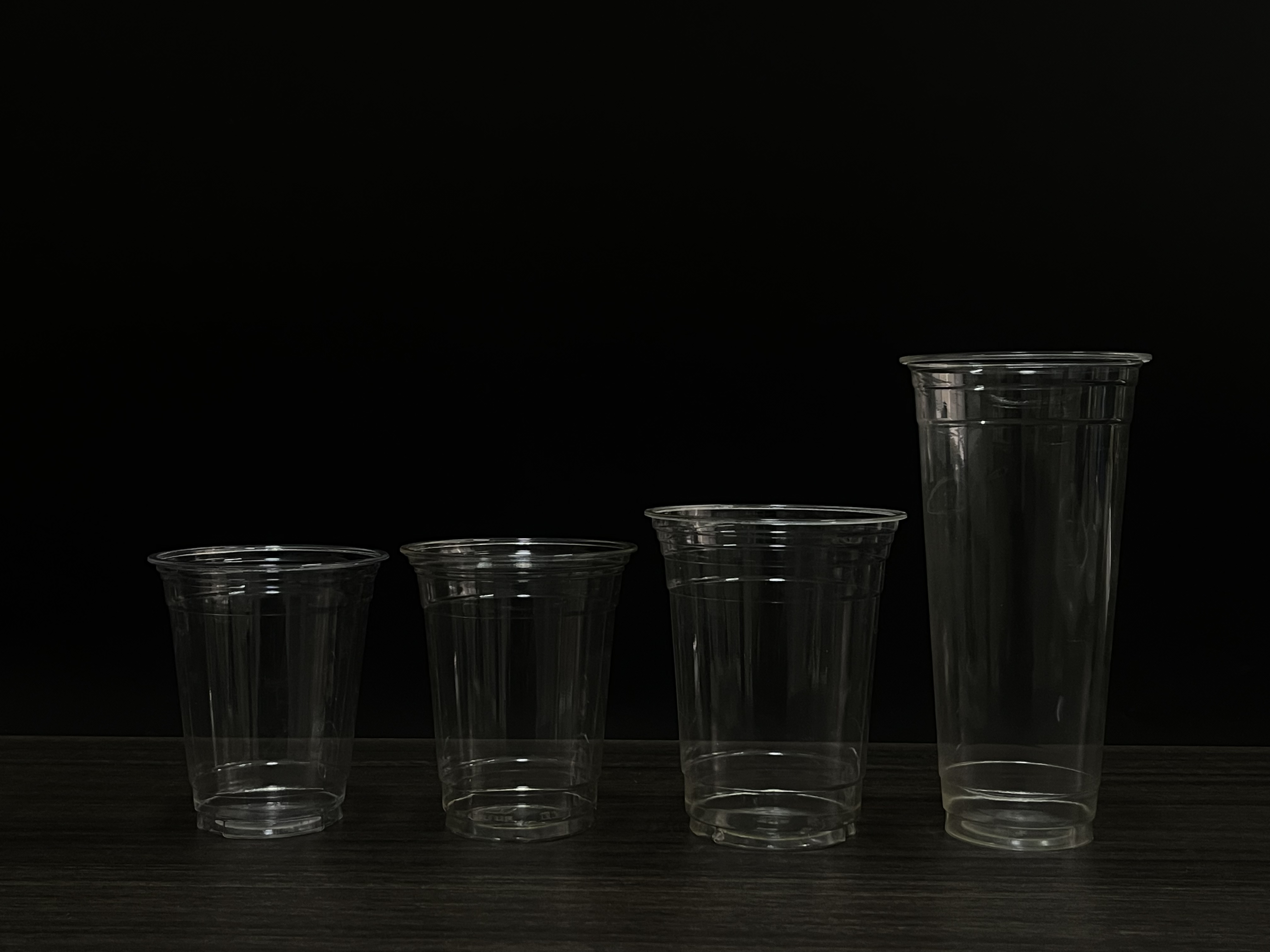 Corn Stach Coffee Biodegradable PLA Cups Transparent 700ml Environmentally Friendly