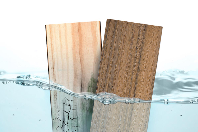 Waterproof Eco-friendly PVC Co-extrusion Wood Plastic Composite Decking Flooring