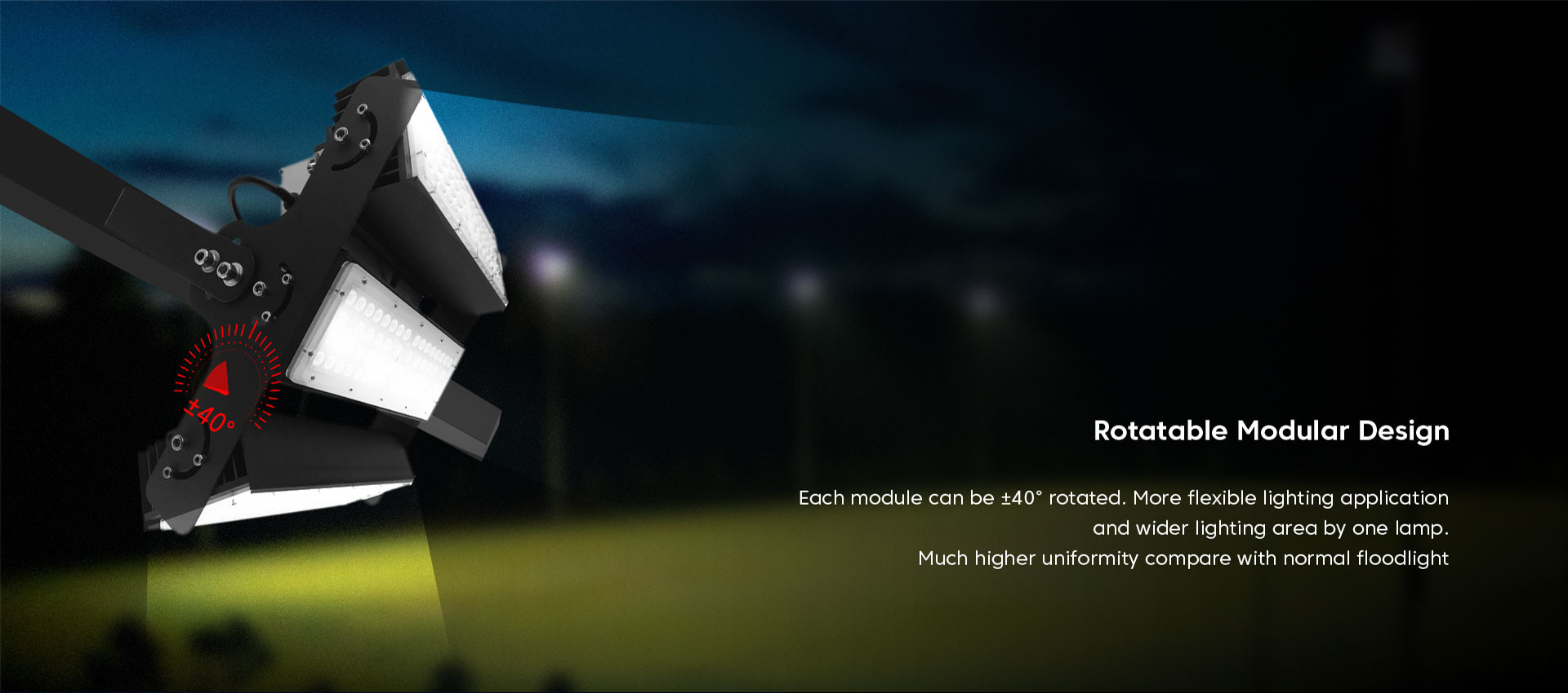 CRI LED Area Flood Lights 300W Easy Install Outdoor Lights IP65
