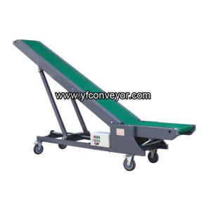 Mobile loading unloading belt conveyors (manual adjust height)
