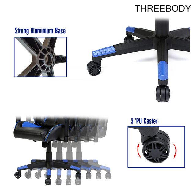 Comfortable High Back Gaming Chair Human - Oriented Ergonomic Designed