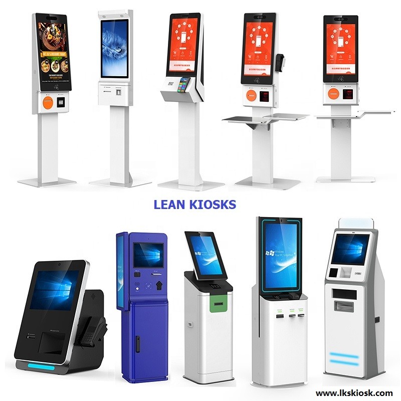 21'' 24'' Self Service Payment Terminal IR Touch Screen Digital Signage Kiosk