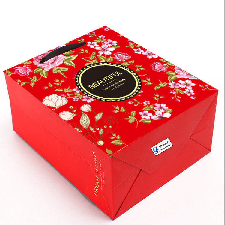 Portable recycled kraft paper gift bag recycled gift bags wholesale recycle plastic gift bag in China