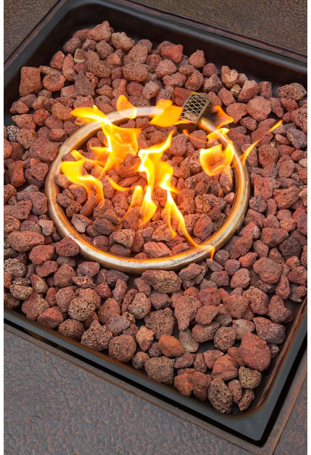 Customized Size Square Gas Brazier Gas Square Fire Pit Outdoor Furniture