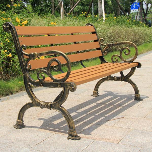 Bao Tuo outdoor thickening of cast iron park chairs lounge chairs red 1.5 meters