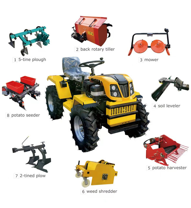 Gasoline Multipurpose Mini Tractor CE Certification Agricultural Tractor