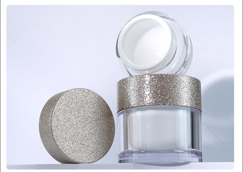 50g 15g 8g Clear Acrylic Plastic Cream Jar With Lid for Cosmetic Packaging