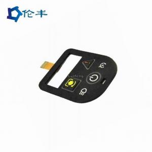 China Metal Dome Silicone Rubber Keypad Membrane Switch 3M9080 Adhesive PET on sale