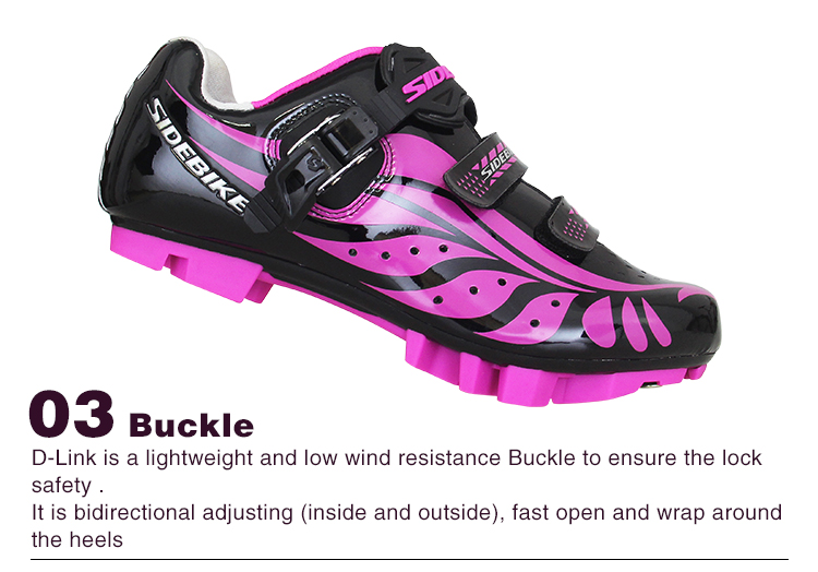 TPU Womens MTB Cycling Shoes Geometry Design Body High Pressure Resistance