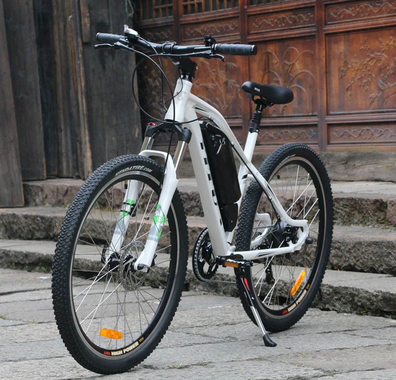 Aluminum Alloy Frame 36V Electric Mountain Bike With 8Fun Motor Kettle Battery