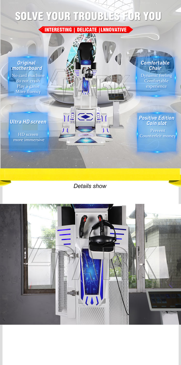 9D VR rocket flying simulator EPARK shopping arcade entertainment carnival game fun machine