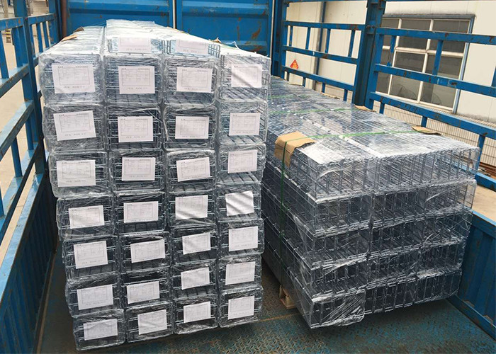 SS316L 2.4m Wire Mesh Cable Tray Grid Stainless Steel Wire Basket Tray