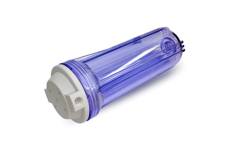 Durable Clear Plastic Filter Housing , RO Water Filter Housing 10 Inch Height