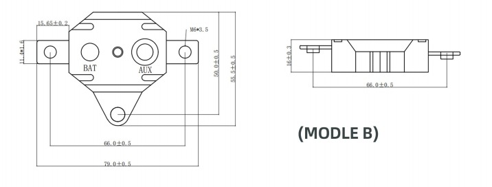 HCET 37 Series Compact Type L Auto Rest 120 Amp Circuit Breaker Bolt Down Auto Reset Fuses Type I