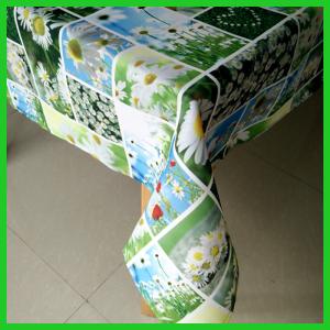 Printed patched work designs table cloths made of 100% polyester fabrics of