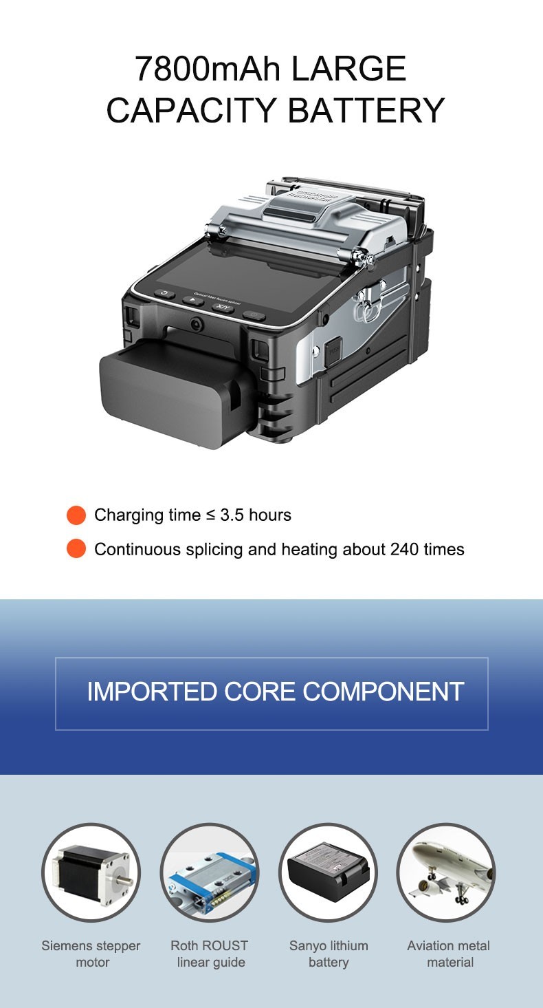 DAMU Fiber Optic Fusion Splicer , 8s Fiber Splicing Machine