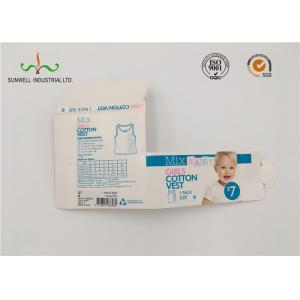 CMYK 4 Colors Printed 2 Coated Side Art Paper Customized Design For Baby Vest