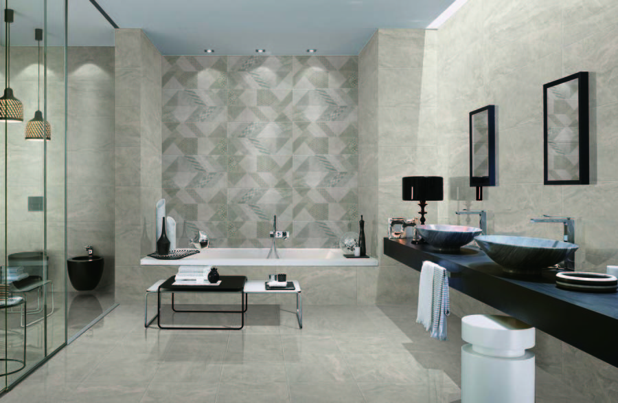 Matte Surface Porcelain Kitchen Floor Tiles 400*800mm Glazed Polished