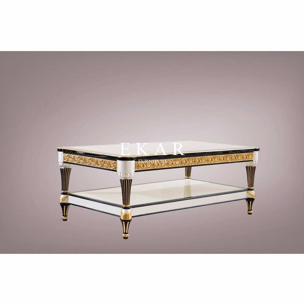 Spanish royal family Living Room High Quality French Carved Coffee center Table