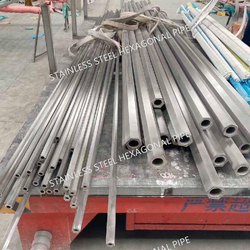 Seamless 304 316L Hexagonal Stainless Steel Pipe Inner Diameter 6 - 70mm
