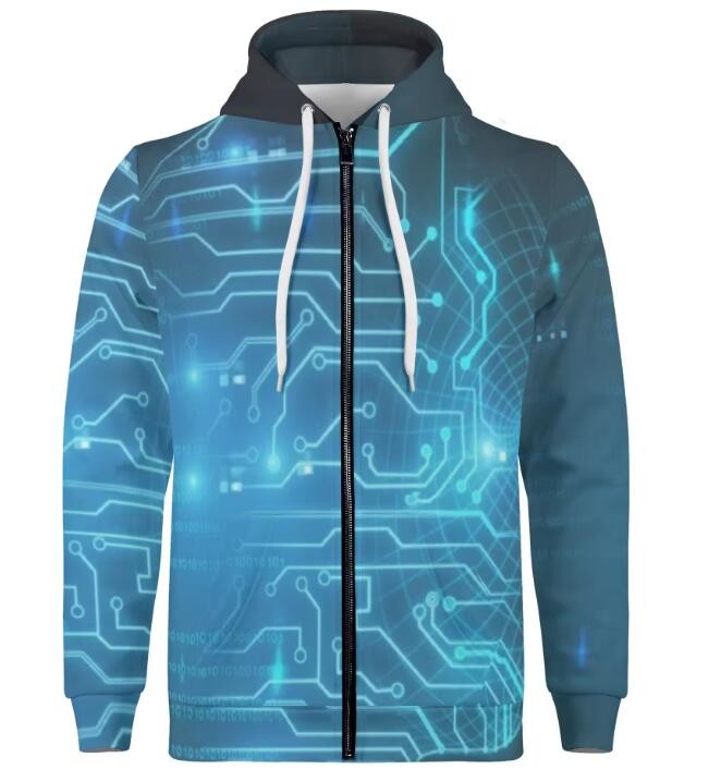 Extremely Warm Oversized Graphic Hoodie 100% Cotton Acid Washed Vintage Zip Up Hoodie