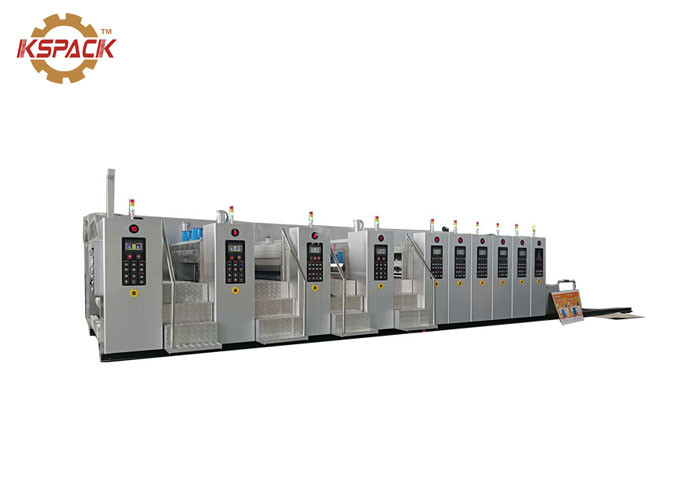 Slotting Die Cutting 2 Colors Corrugated Box Printing Machine PLC
