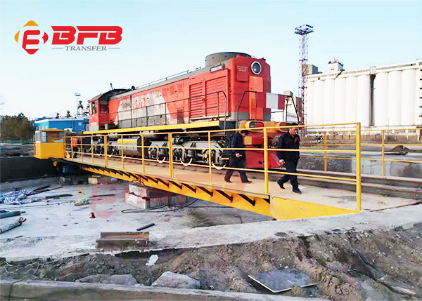 200 Ton Turn Table Rail Rotating Platform For Locomotive Railway