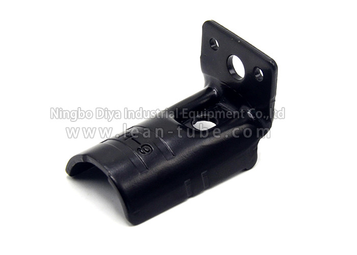 Black Anti Static Lean Tube Connector Customized Size For Pipe Worktable