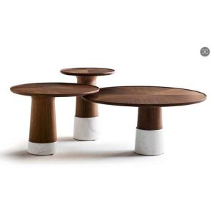 China Modern Coffee Table Set Italian Design Wooden Center Table Simple Corner Table Living Room Small Side Table on sale