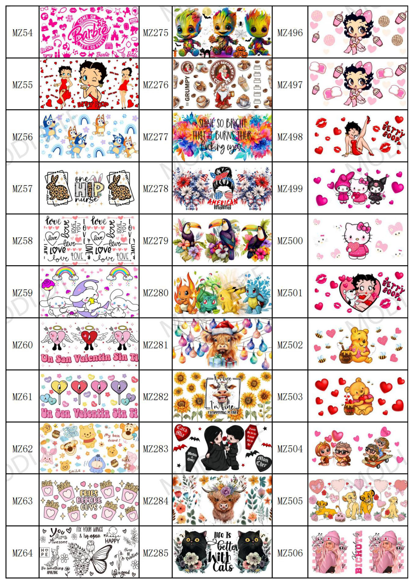 UV DTF Cup Wrap Transfers For Cups Wraps Custom Logo Libbey Glass Tumbler For Printing