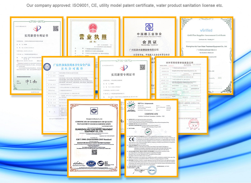 1000LPH Auto Control Deionized Water Purifier 5000GPD Industrial Reverse Osmosis Water System Plant RO Machine