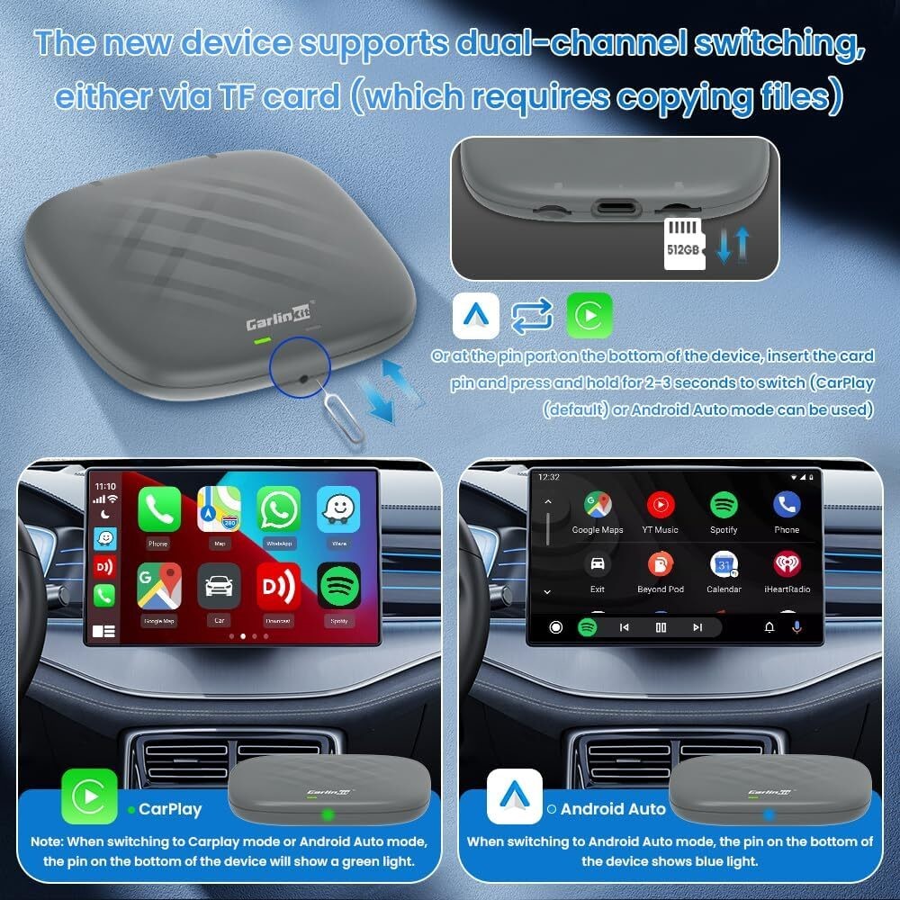 Wired to Wireless Adapter Carplay and Android Auto to Tbox Plus Cpc200 8G + 128G Carplay Ai Box Carlink Car Play Tv Box
