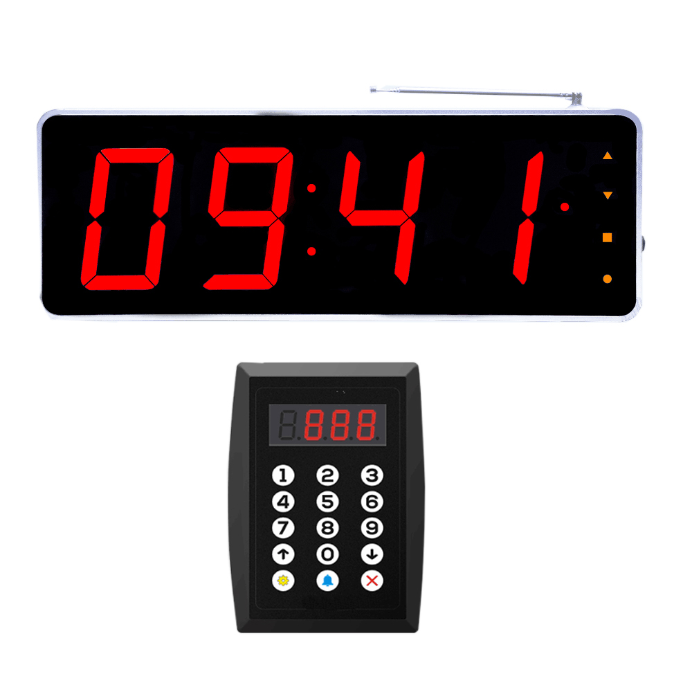 simple queue calling keypad and 4 digits number LED display